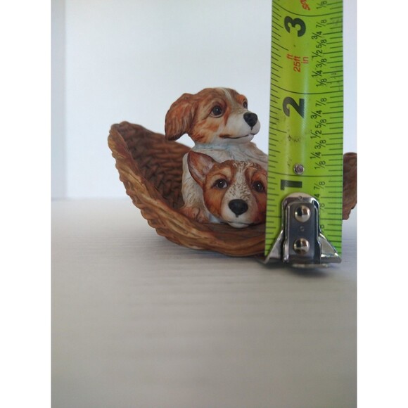 SALLY MILLER Modern Masters Double Delight Collies Figurine Puppy Dog Ceramic - Picture 10 of 12